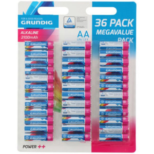 36 X Baterie Alkaiczna Grundig Aa Lr6 1,5v 36 Szt