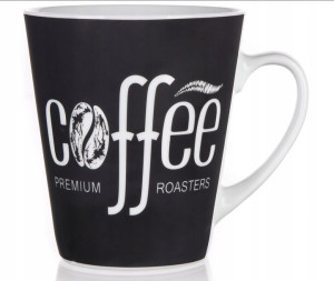 Kubek COFFEE Premium 360 ml, czarny
