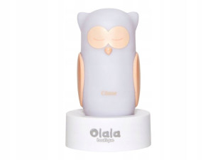 Lampka nocna LED Olala - Sowa Come, biała