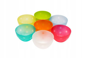 Miska kuchenna plastikowa, mała 14 cm mix kolorów