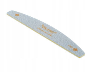 Pilnik do paznokci dwustronny, szary BLING 150/150