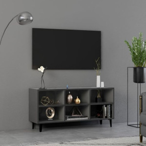 Szafka RTV metalowe nóżki szara 103.5x30x50cm