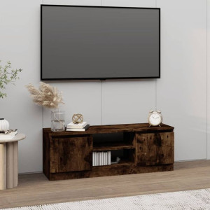 Szafka RTV z drzwiczkami przydymiony dąb 102x30x36cm