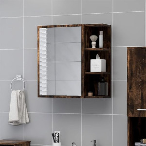 Szafka z lustrem dymiony dąb 62.5x20.5x64cm