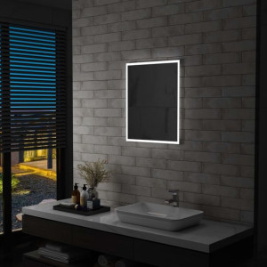 Lustro łazienkowe ścienne z LED 50x60cm