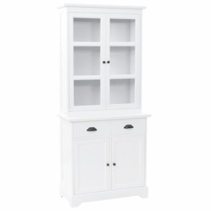 Komoda 4-drzwiowy MDF drewno sosnowe 80x40x180cm