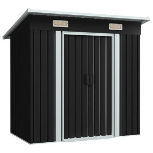 Szopa ogrodowa antracyt stal 190x124x181cm
