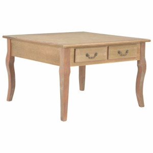 Stolik kawowy brązowy 80x80x50cm drewno
