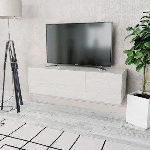 Komoda RTV biała 120x40x34cm połysk