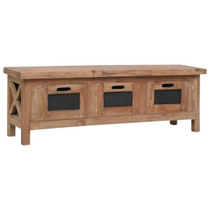 Komoda RTV 3 szuflady 120x30x40cm drewno mahoniowe