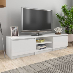 Komoda RTV połysk biała 140x40x355cm