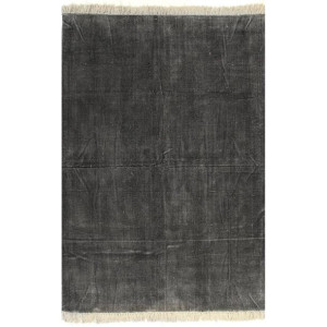 Dywan kilim bawełna 160x230cm antracyt