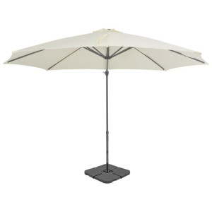 Parasol ogrodowy z przenośną podstawą piaskowy