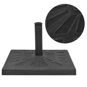 Podstawa do parasola kwadratowa czarna 12kg żywica