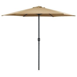 Parasol ogrodowy aluminiowy 270x246cm taupe