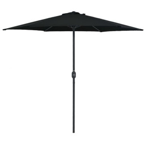 Parasol ogrodowy aluminiowy 270x246cm czarny