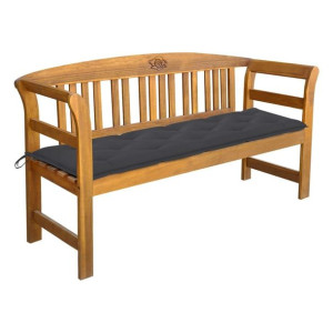 Ławka ogrodowa z poduszką 157cm akacja