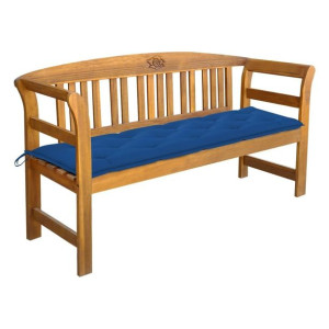 Ławka ogrodowa z poduszką 157cm akacja