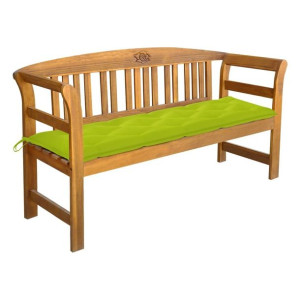 Ławka ogrodowa z poduszką 157cm akacja