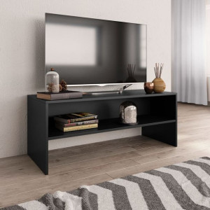 Komoda RTV czarna 100x40x40cm płyta wiórowa