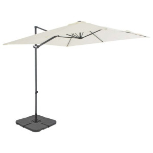 Parasol ogrodowy z przenośną podstawą piaskowy