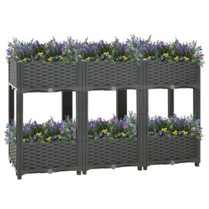 Donica do podniesionej rabaty 120x40x71cm polipropylen
