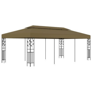 Altana ogrodowa 6x3m taupe 180g/m²