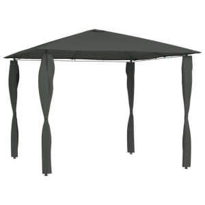 Altana ze ścianami bocznymi 3x3x2.6m antracytowa 160g/m²