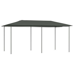 Altana ogrodowa 3x6x2.6m antracytowa 160g/m²