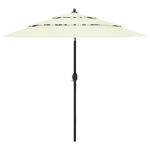Parasol ogrodowy aluminium piaskowy 2.5m
