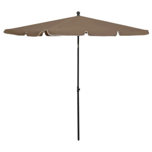 Parasol ogrodowy 210x140cm kolor taupe