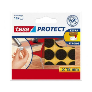 Tesa Podkładki Filcowe 18mm Brąz 16szt.