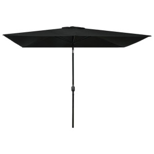 Parasol ogrodowy metalowy 300x200cm czarny