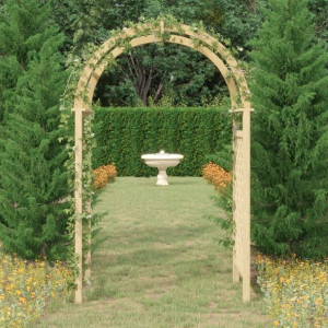 Pergola ogrodowa 141x97x243cm lite drewno sosnowe