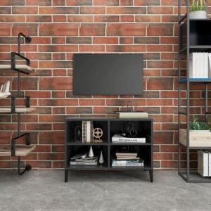 Szafka RTV z metalowymi nóżkami szara 69.5x30x50cm