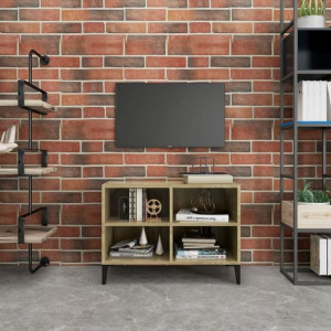 Szafka RTV metalowe nóżki dąb sonoma 69.5x30x50cm