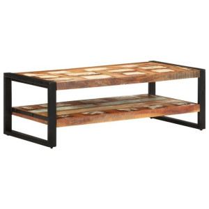 Stolik kawowy 120x60x40cm lite drewno z odzysku