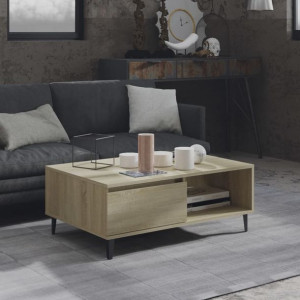 Stolik kawowy dąb sonoma 90x60x35cm płyta wiórowa