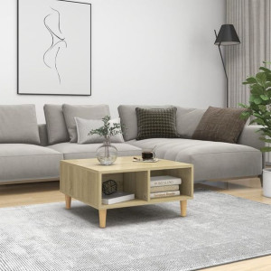 Stolik kawowy dąb sonoma 60x60x30cm płyta wiórowa