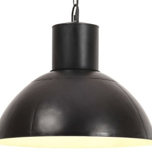 Lampa wisząca 25 W czarna okrągła 48cm E27