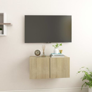 Szafki RTV wiszące dąb sonoma 60x30x30cm