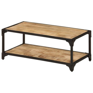 Stolik kawowy 90x45x35cm surowe drewno mango