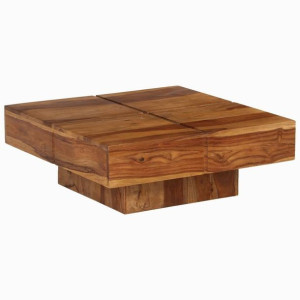 Stolik kawowy z drewna sheesham 80x80x30cm