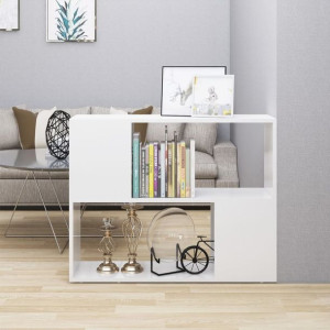 Szafka RTV połysk biała 80x24x63cm płyta wiórowa