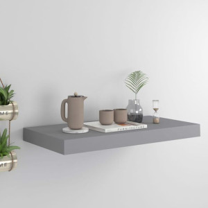 Półka ścienna szara 50x23x3.8cm MDF