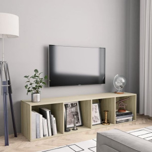 Regał na książki/szafka TV kolor dąb sonoma 143x30x36cm