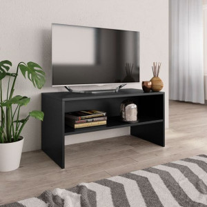 Szafka RTV czarna 80x40x40cm płyta wiórowa