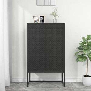 Szafka czarna 80x35x135cm stal