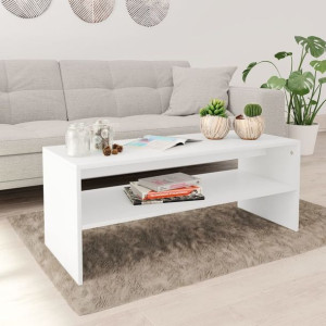 Stolik kawowy biały 100x40x40cm płyta wiórowa