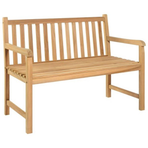 Ławka ogrodowa 114cm lite drewno tekowe